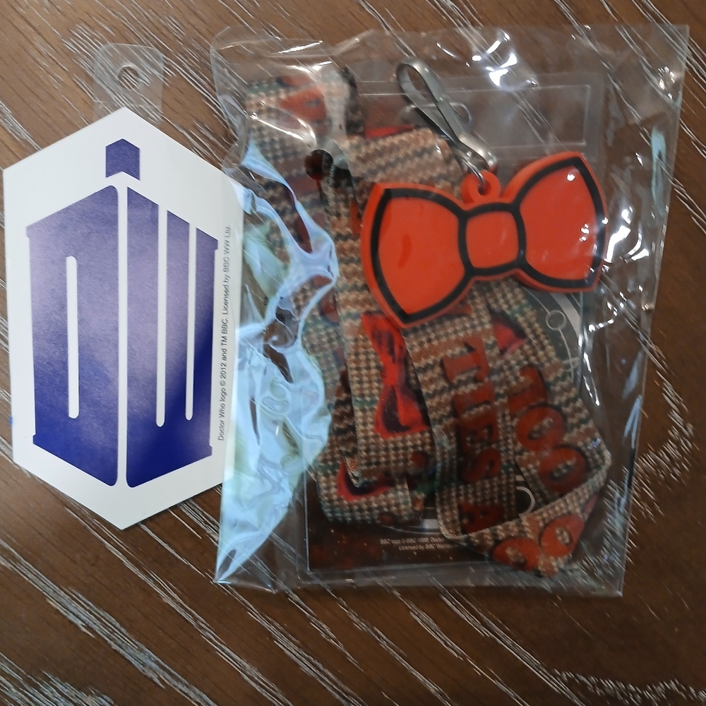Vibrant Orange Bow Tie Keychain